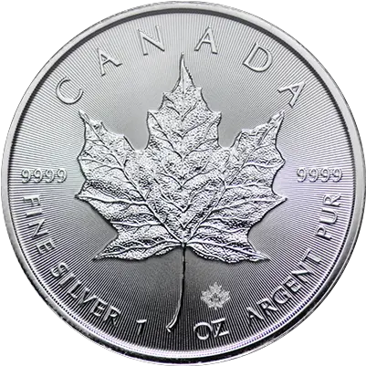 1 Oz Canada Silver Maple Leaf Buy Silver Coins Solid Png Canadian Maple Leaf Png