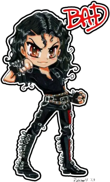 Mj Bad Moowalkers Sticker By Min Kyung Cartoon Drawing Michael Jackson Png Michael Jackson Bad Logo