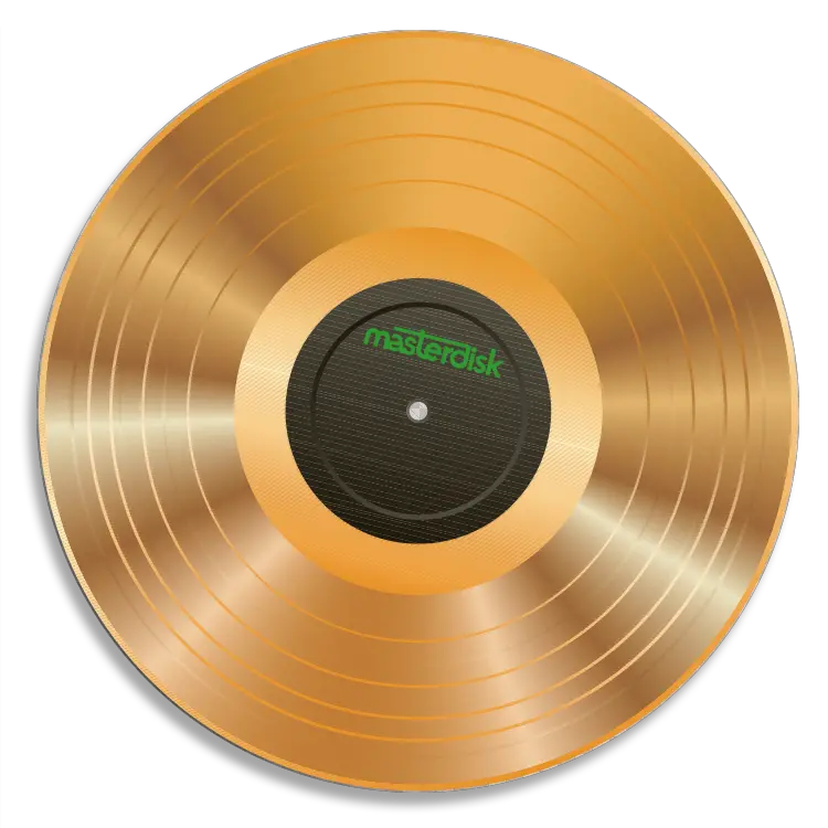 Download Masterdisk Gold Record Vinyl Record Transparent Background Png Vinyl Record Png