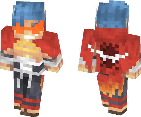 Download Kamina Gurren Lagann Minecraft Skin For Free Minecraft Dragon Ball Vegeta Png Gurren Lagann Logo