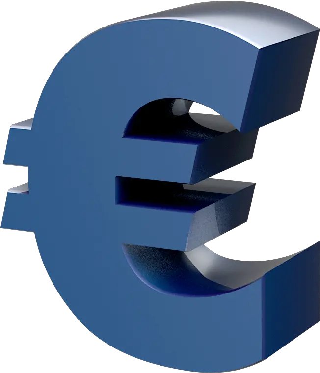 3d Golden Euro Png 3d Euro Symbol Euro Png