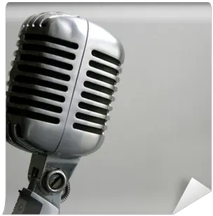 Vintage Microphone Wall Mural U2022 Pixers We Live To Change Vintage Microphone Png Vintage Microphone Png