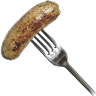 Sausage Sausage On Fork Png Sausage Transparent