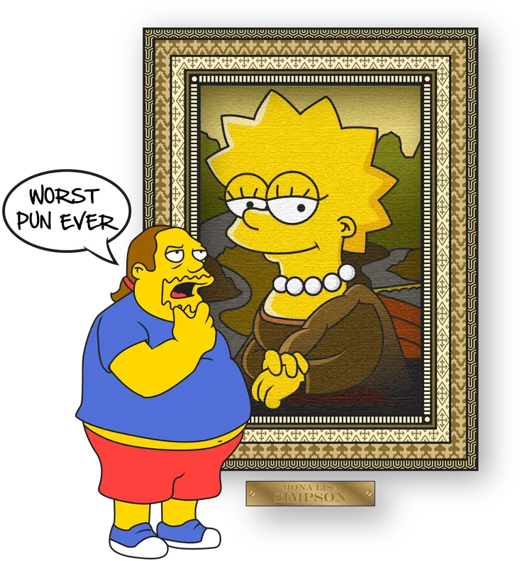 Download Mona Lisa Simpson Bart Simpson Mona Lisa Png Los Simpson Png