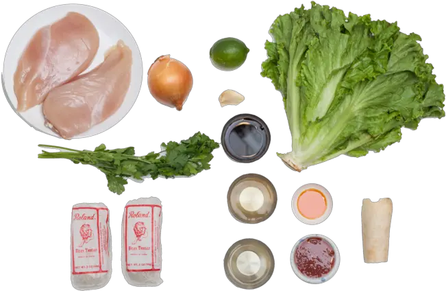 Korean Chicken Lettuce Wraps With Pickled Daikon Radish U0026 Cellophane Noodles Superfood Png Lettuce Transparent