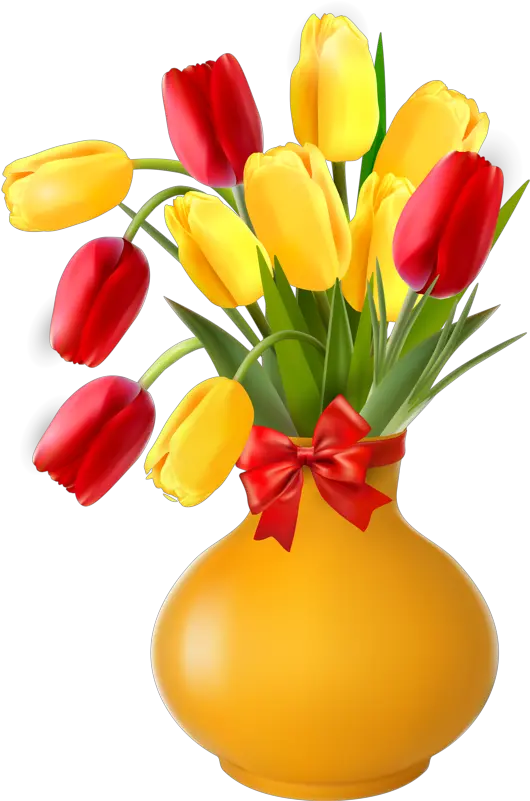 Flower Vases Floral Flowers Spring Flower Flowers In Vase Clipart Png Spring Flowers Png