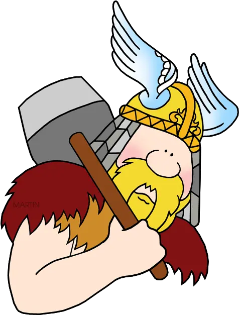 Vikings Clip Art Viking Gods For Kids Png Thor Logo Clipart