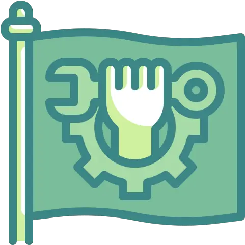 Flag Icon Labour Worker Wrench Hand Melt Bar And Grilled Png Fist Icon