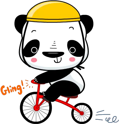 Panda Emoji Oso Montando En Bicicleta Dibujo Png Panda Emoji Png
