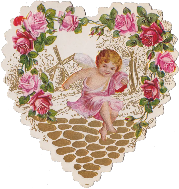 Pin Flower Frame No Background Png Cupid Transparent Background