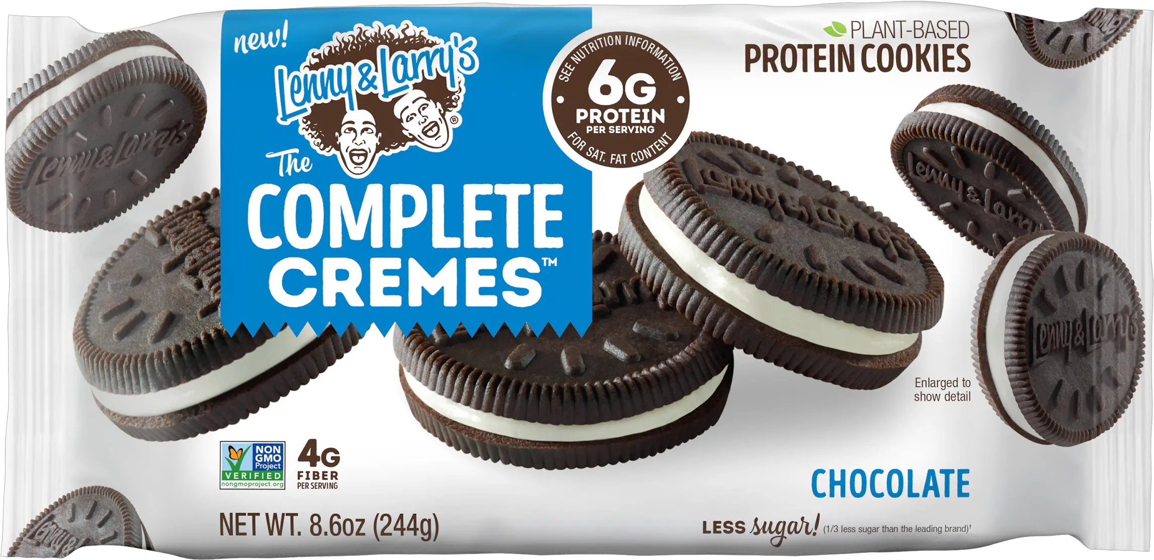 Lenny U0026 Larryu0027s The Complete Sandwich Creme Chocolate 86oz 6g Protein 18ct Walmartcom Lenny Complete Cremes Png Lenny Transparent