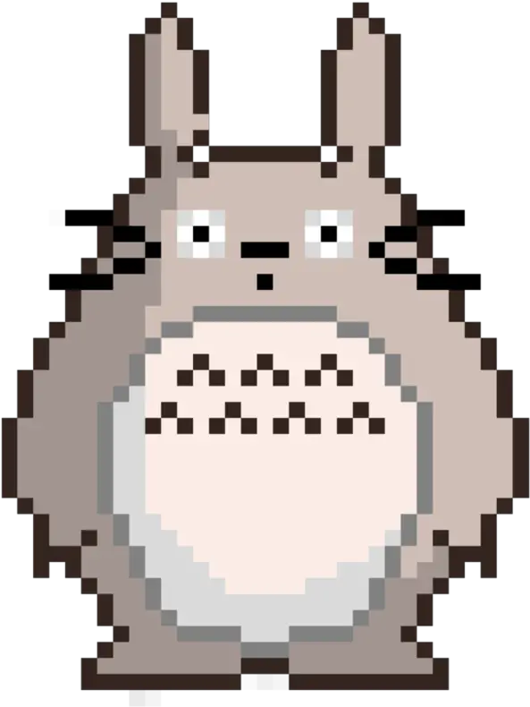 Totoro Svg Transparent Png Clipart Grid Minecraft Pixel Art Totoro Png