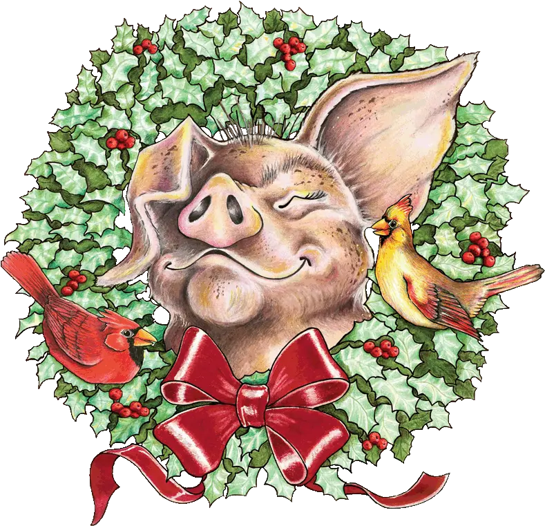 The Christmas Morning Gift The Christmas Morning Gift Png Pig Transparent Background