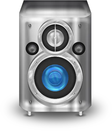 Metal Blue Speaker Icon Color Speakers Icon Pack Blue Speakers Png Speaker Png