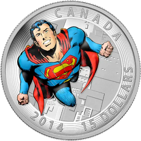Superman Gets Limited Edition Coins From Canadian Mint Superman Moedas Canadenses Png Superman Flying Png