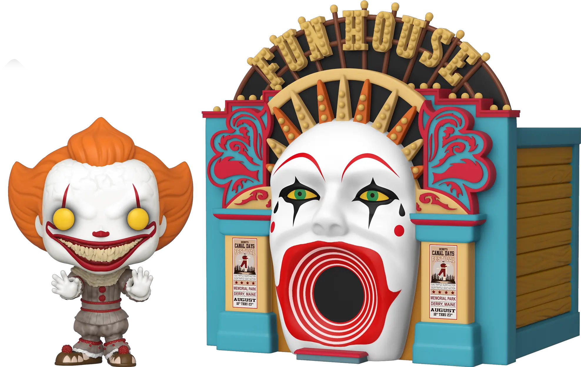 New It Chapter 2 From Funko Pop Town It 2 Demonic Pennywise W Funhouse Png Pennywise Png