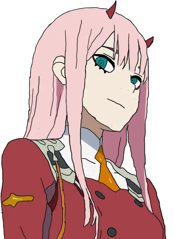 Zero Two Stickers Darling In The Franxx Png Zero Two Png