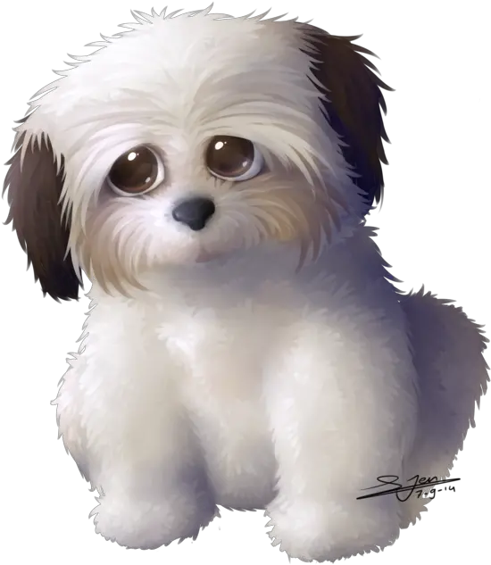 Download Hd Svg Royalty Free Stock Commission Dog By Maltese Shih Tzu Png Dog Emoji Png