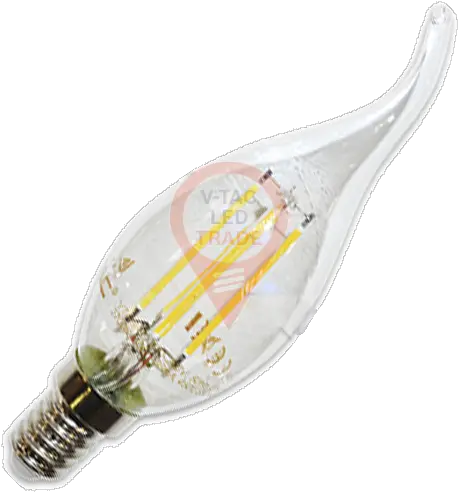 Led Bulb 4w Filament E14 Candle Flame Warm White Incandescent Light Bulb Png Candle Flame Png