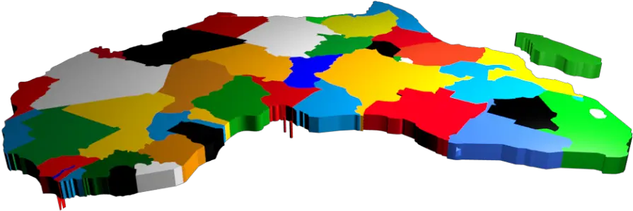 Africa Map Colored Free 3d Model Blend Obj 3ds Free3d Graphic Design Png Africa Map Png
