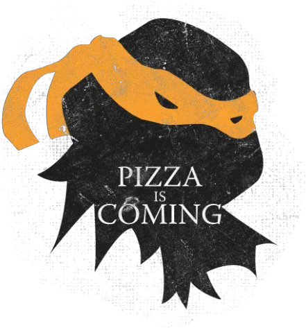 Pizza Is Coming Tmnt Turtles Teenage Mutant Ninja Png Logo
