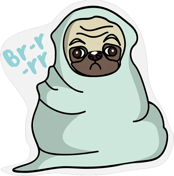 Pug Sticker Messages 5 Clipart Full Size Clipart Clip Art Png Pug Face Png