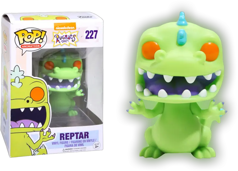 Rugrats Reptar Glow Pop Vinyl Figure Animation 227 Pop Vinyl Png Rugrats Png