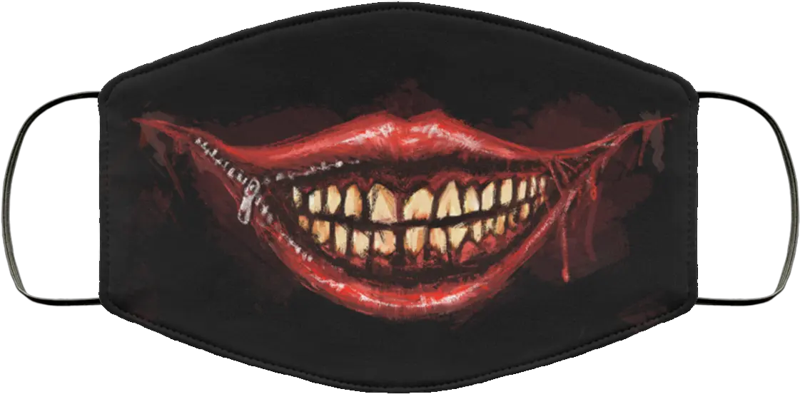 Scary Face Mask Halloween Darth Vader Mouth Mask Png Evil Smile Png