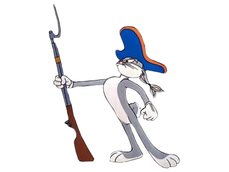 Download Bugs Bunny Bugs Bunny Holding Guns Png Image With Bugs Bunny With Gun Holding Gun Png