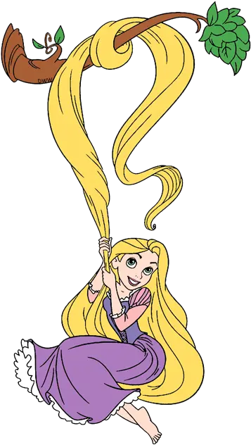 Tangled Clip Art Disney Galore Disney Rapunzel Hanging From Hair Png Rapunzel Transparent