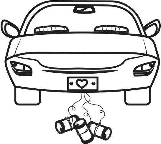 Just Married Car Icon Canva Automotive Decal Png Just Married Icon