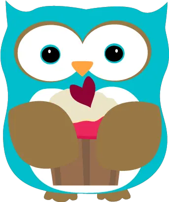 Cupcake Owl Eating Clipart Png Owl Clipart Png