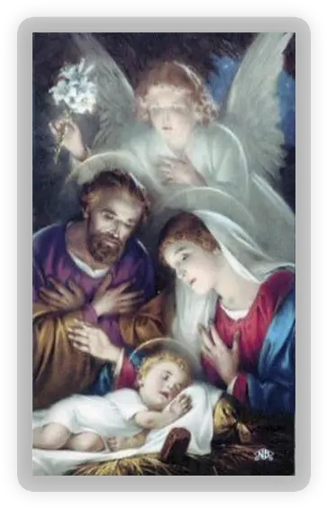 Download Hd Nativity Scene Holy Family At Christmas Family Christmas Dinner Prayer Png Nativity Scene Png