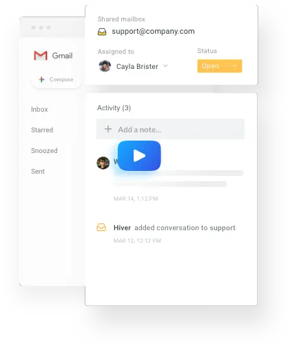 Hiver Shared Inbox Collaboration Team Email Management Screenshot Png Gmail Logo