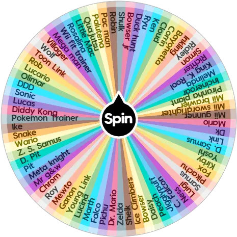 Smash Bros Ultimate Spin The Wheel App Ragunan Zoo Png Smash Ultimate Png