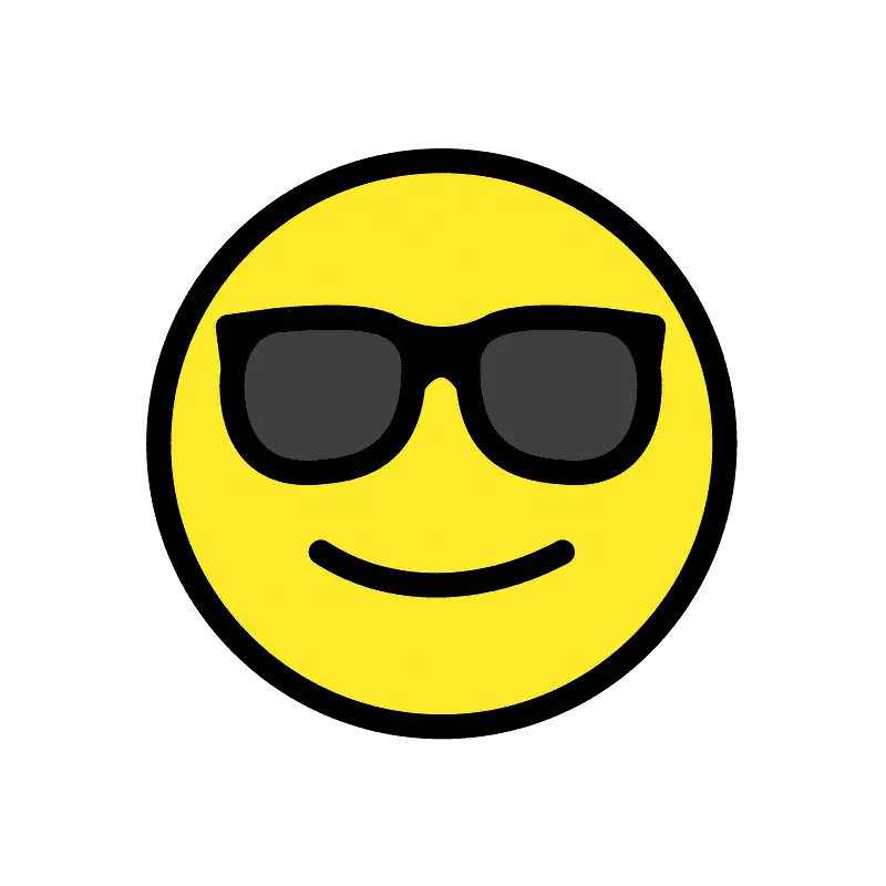 Smiling Face With Sunglasses Emoji Meanings Smiley Face And Sunglasses Png Sunglasses Emoji Transparent