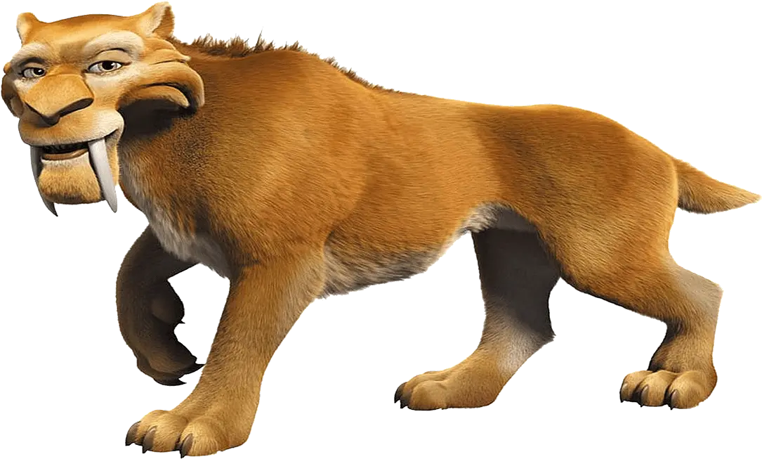 Ice Age Character Diego The Saber Toothed Cat Transparent Penguins Of Madagascar Lego Png Saber Png