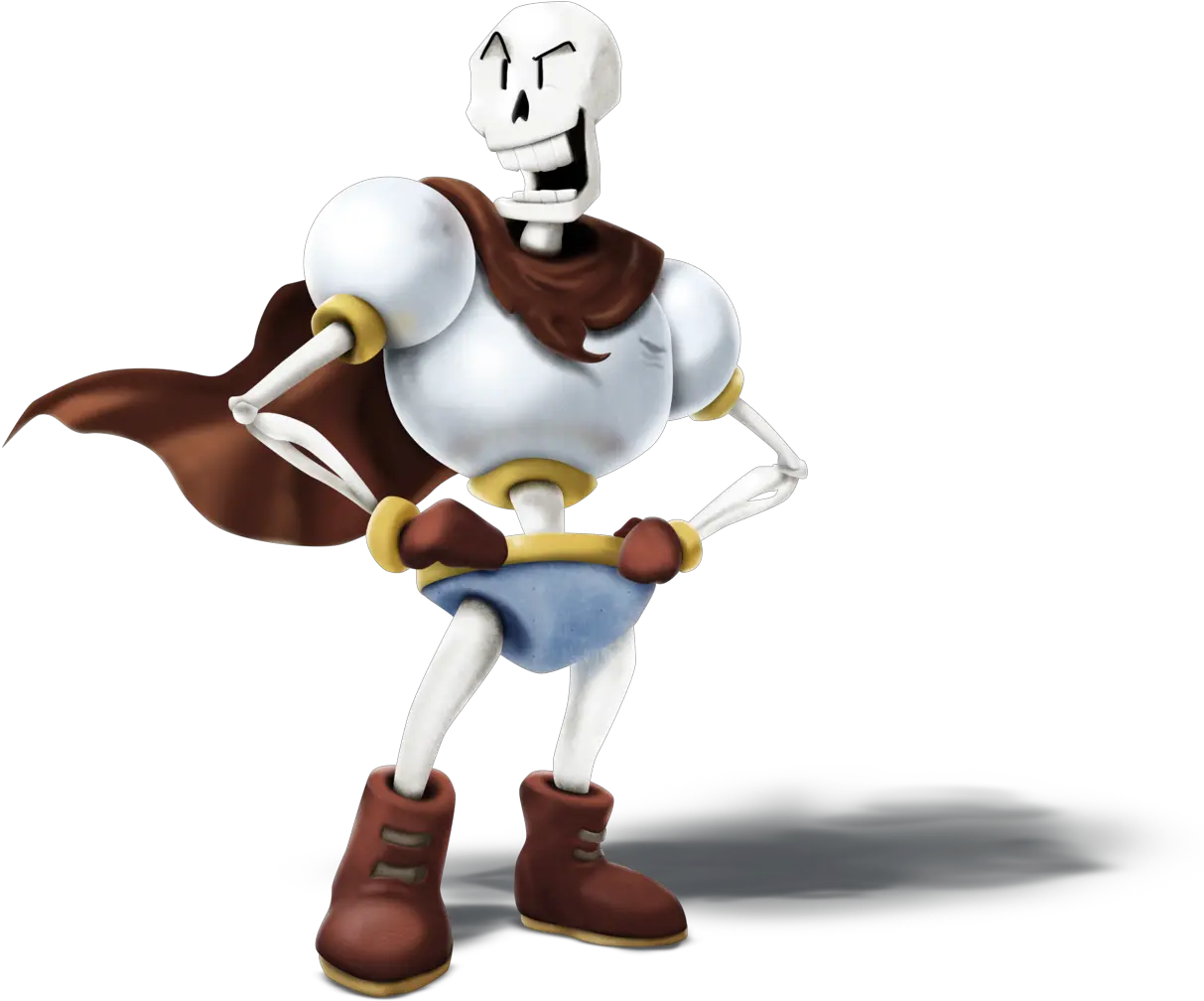 Download Hd Papyrus Undertale Smashified Transparent Png Super Smash Bros Papyrus Papyrus Undertale Transparent