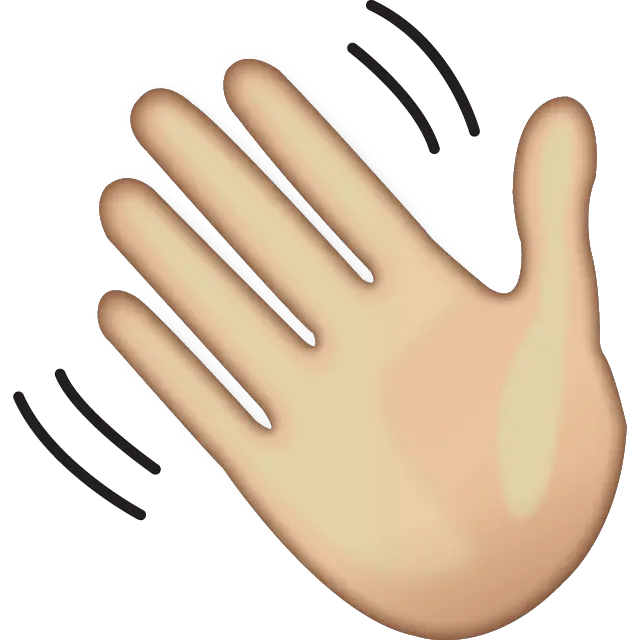Download Waving Hand Sign Emoji Waving Hand Emoji Png Boi Hand Transparent