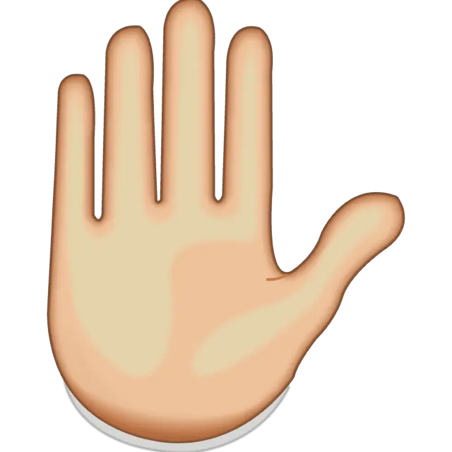 Boi Hand Emoji Transparent Png Raised Hand Emoji Png Boi Hand Transparent