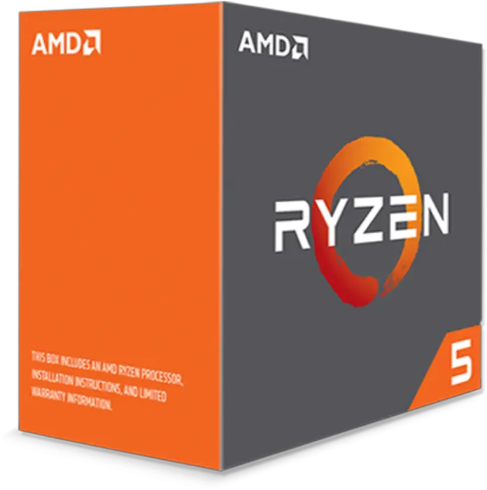 Amd Ryzen 5 1600x Cpu Am4 36ghz 40 Turbo 6 Core 95w Cpu Amd Ryzen 5 1600x Png Amd Png