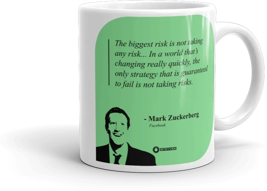 Mark Zuckerberg Guaranteed Failure Is Not Taking Risk Magic Mug Png Mark Zuckerberg Png