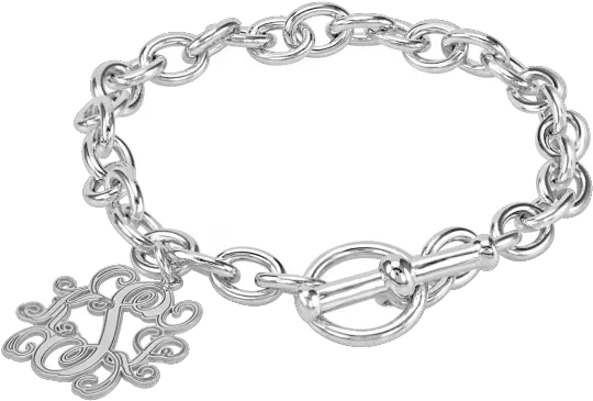 Alison And Ivy Traditional Monogram Solid Png Religious Icon Bracelet