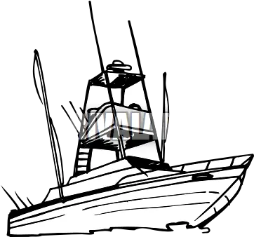 Sport Fishing Boat Silhouette Sport Fishing Boat Vector Png Boat Silhouette Png