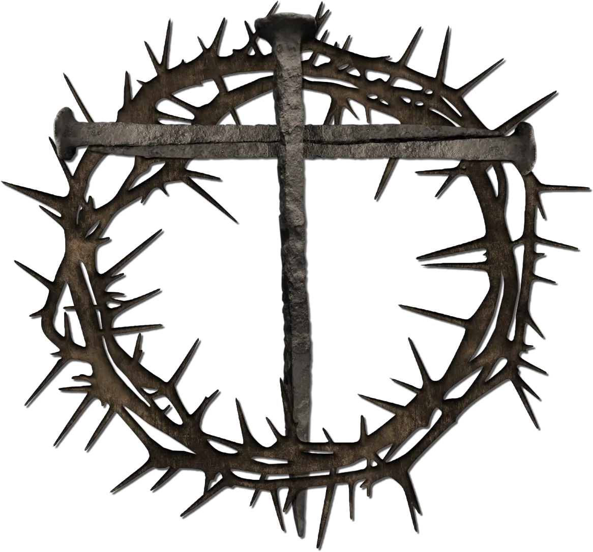 Library Of Nails And Crown Thorns Jpg Royalty Free Png Cross And Crown Of Thorns Tattoo Nails Png