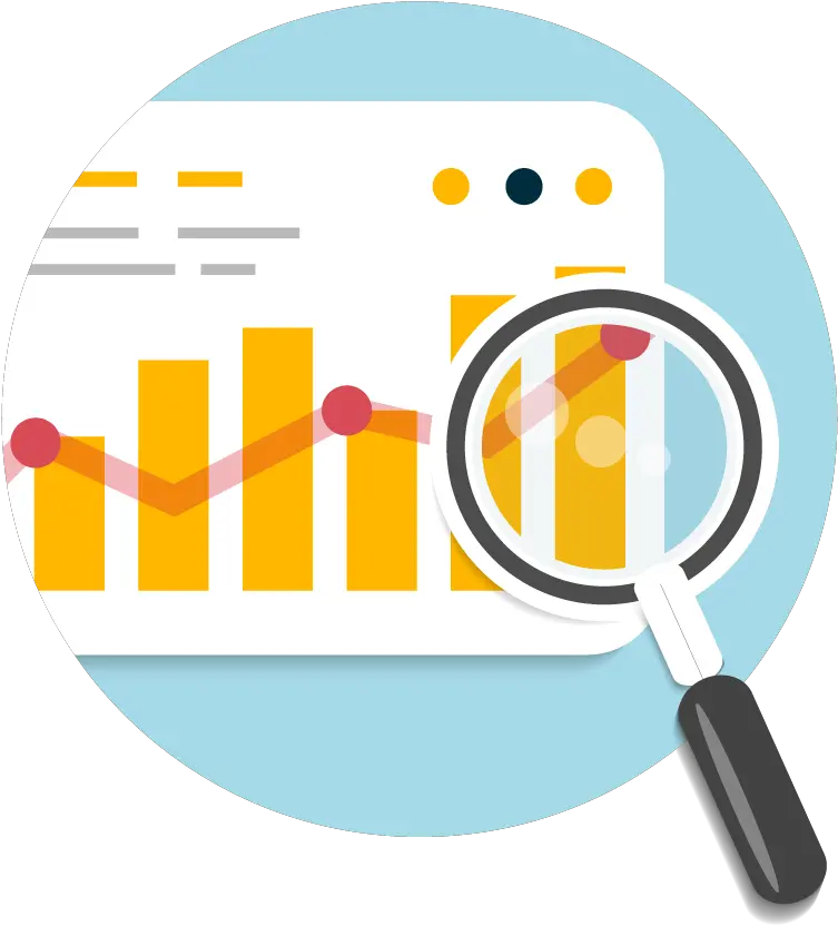 Integration And Identity Management For K Education Chart With Magnifying Glass Png Process Control Icon