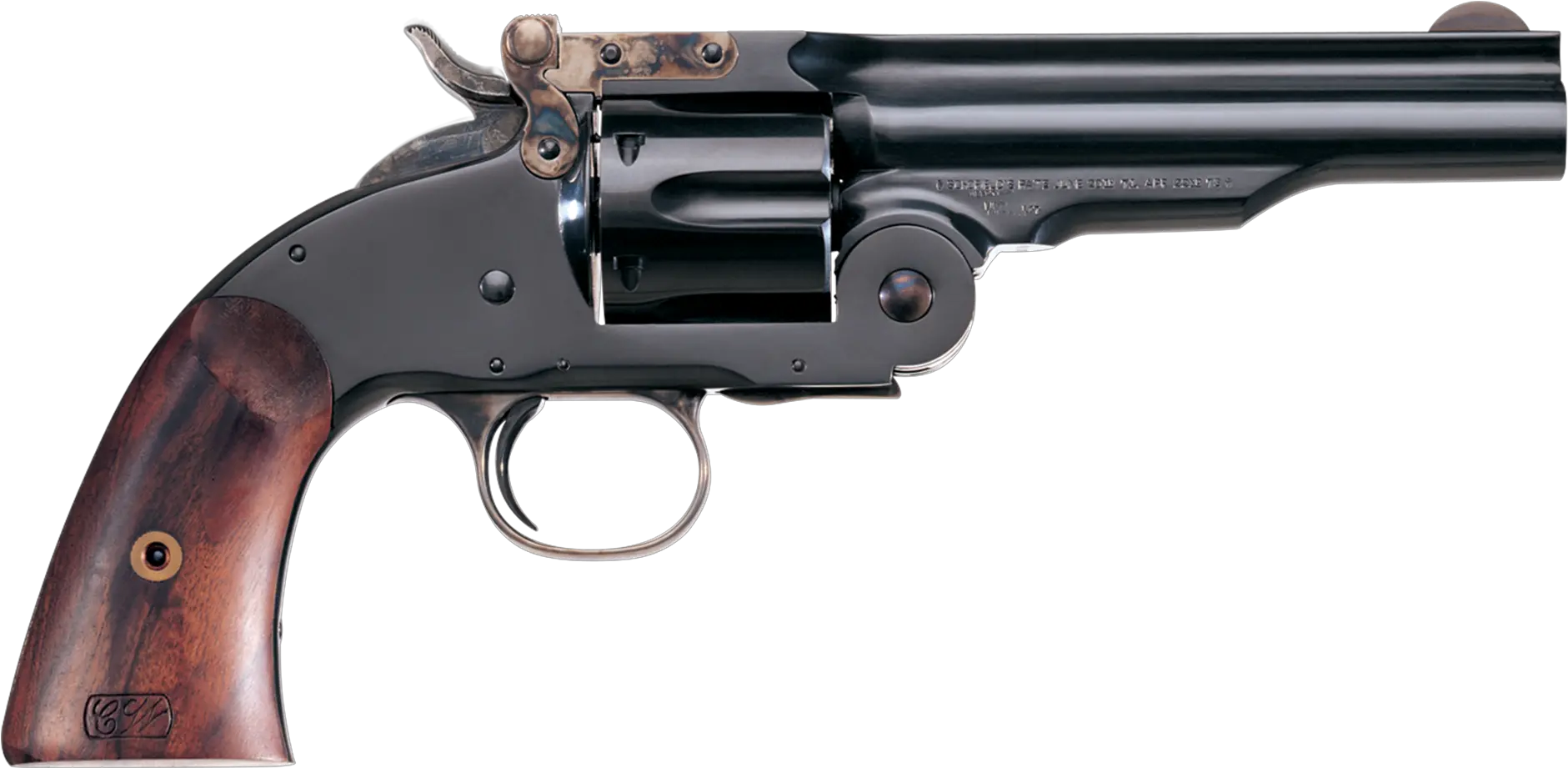 Break Action Revolver 45 Png Image Uberti 1875 Top Break Revolver Revolver Transparent