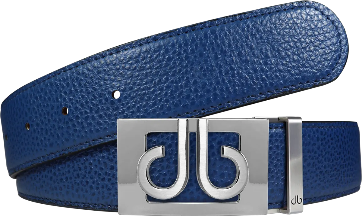 Full Grain Leather Belt In Blue With Belt Png Belt Buckle Png