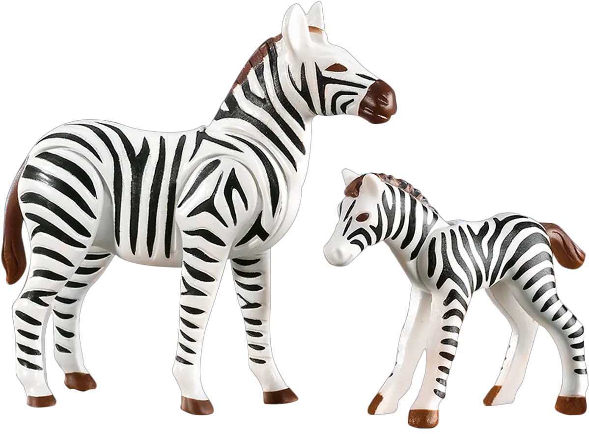 Zebra With Foal 7898 Playmobil Usa Playmobil Zebra Png Zebra Transparent Background