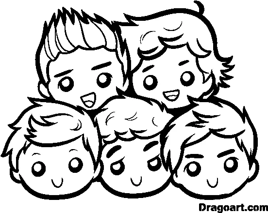 1 Direction Coloring Pages Growerland One Direction Coloring Pages Png Icarly Logo